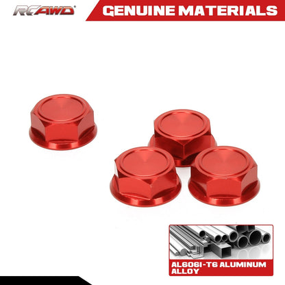 RCAWD ARRMA 8S RCAWD Arrma 1/5 Kraton Outcast 8S Upgrades Closed 24mm Aluminum Wheel Nut with Aluminum Wheel Hex Set