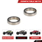 RCAWD ARRMA 8S RCAWD Arrma 1/5 Kraton Outcast 8S Upgrades RC Steering Spindle Rear 12x24x6mm & 17x26x5mm Ball Bearing