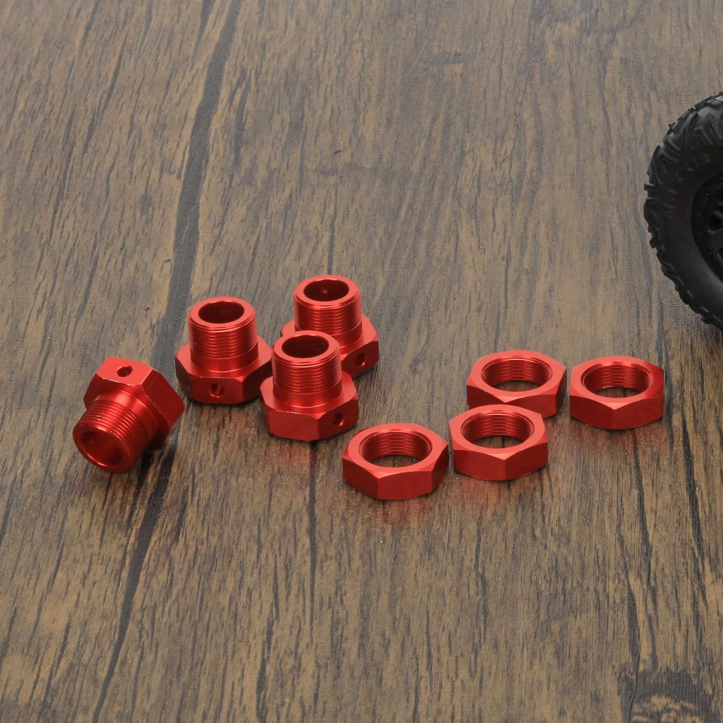 RCAWD ARRMA 8S Red / A set RCAWD Arrma 1/5 Kraton Outcast 8S Upgrades 24mm Aluminum Wheel Hex Aluminum Wheel Nut Set