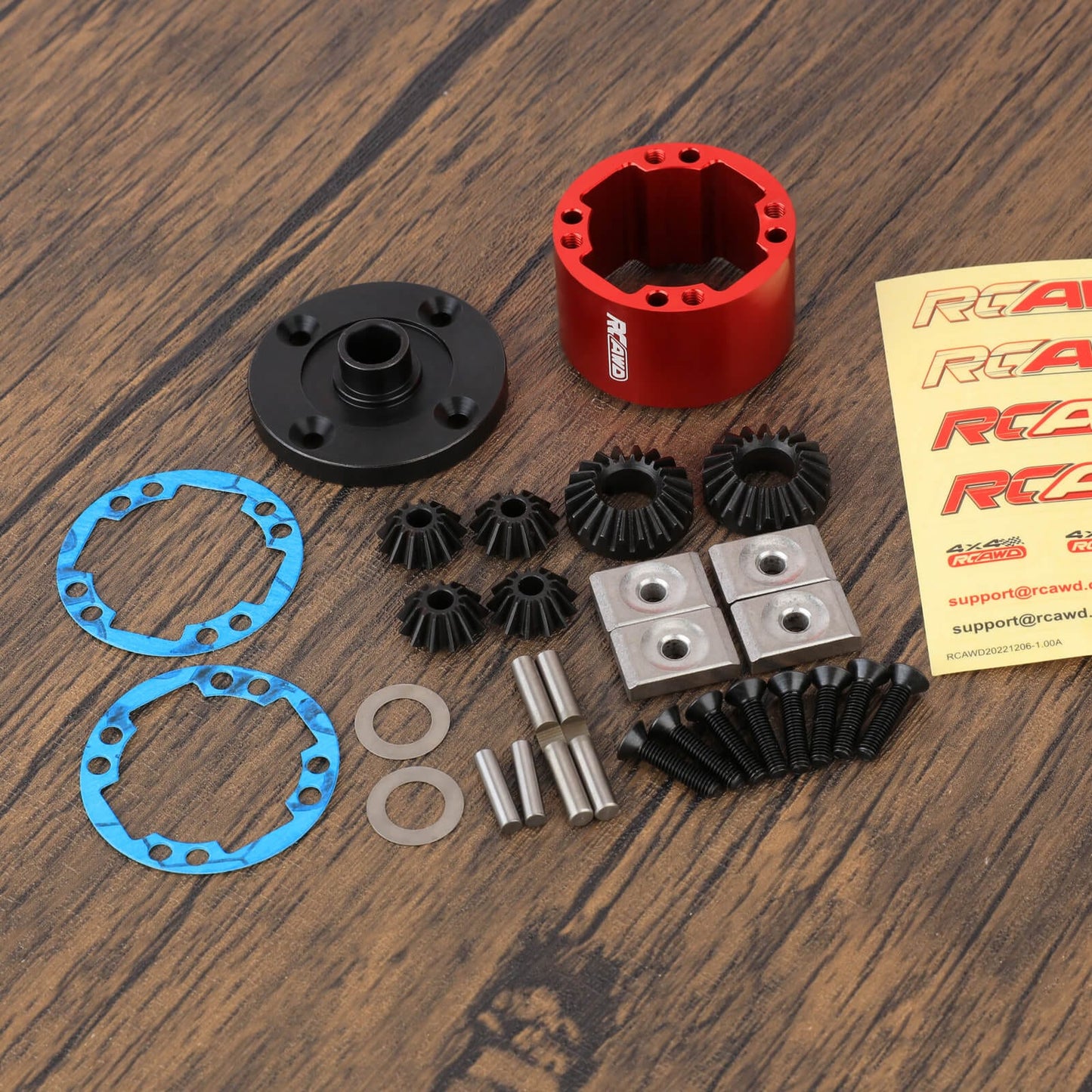 RCAWD ARRMA 8S Straight Bevel Gear Kit RCAWD Arrma 1/5 Kraton Outcast 8S Diff Straight Bevel Gear Kit with Metal Diff Housing