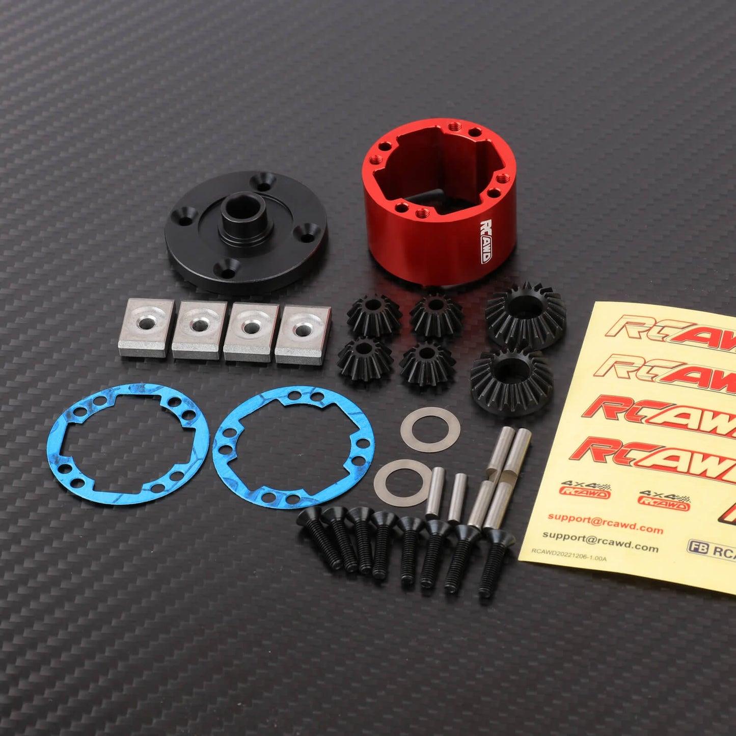 RCAWD ARRMA 8S Straight Bevel Gear Kit RCAWD Arrma 1/5 Kraton Outcast 8S Diff Straight Bevel Gear Kit with Metal Diff Housing