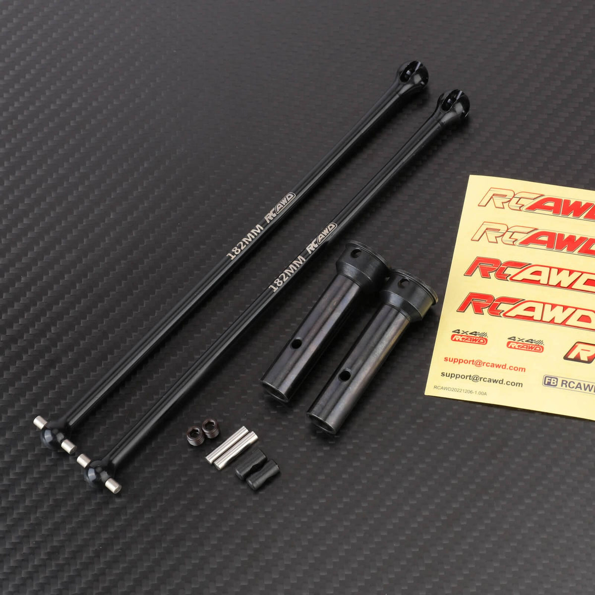 RCAWD ARRMA 8S Without Diff Cup RCAWD Arrma 1/5 Kraton Outcast 8S 182MM Heavy Duty No Rust CVD Driveshaft Set