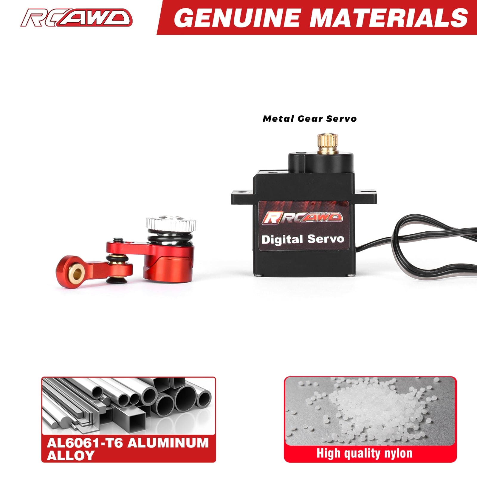 RCAWD Arrma GROM 20T Buffer Servo Arm RCAWD ARRMA GROM 20T Servo Saver Set