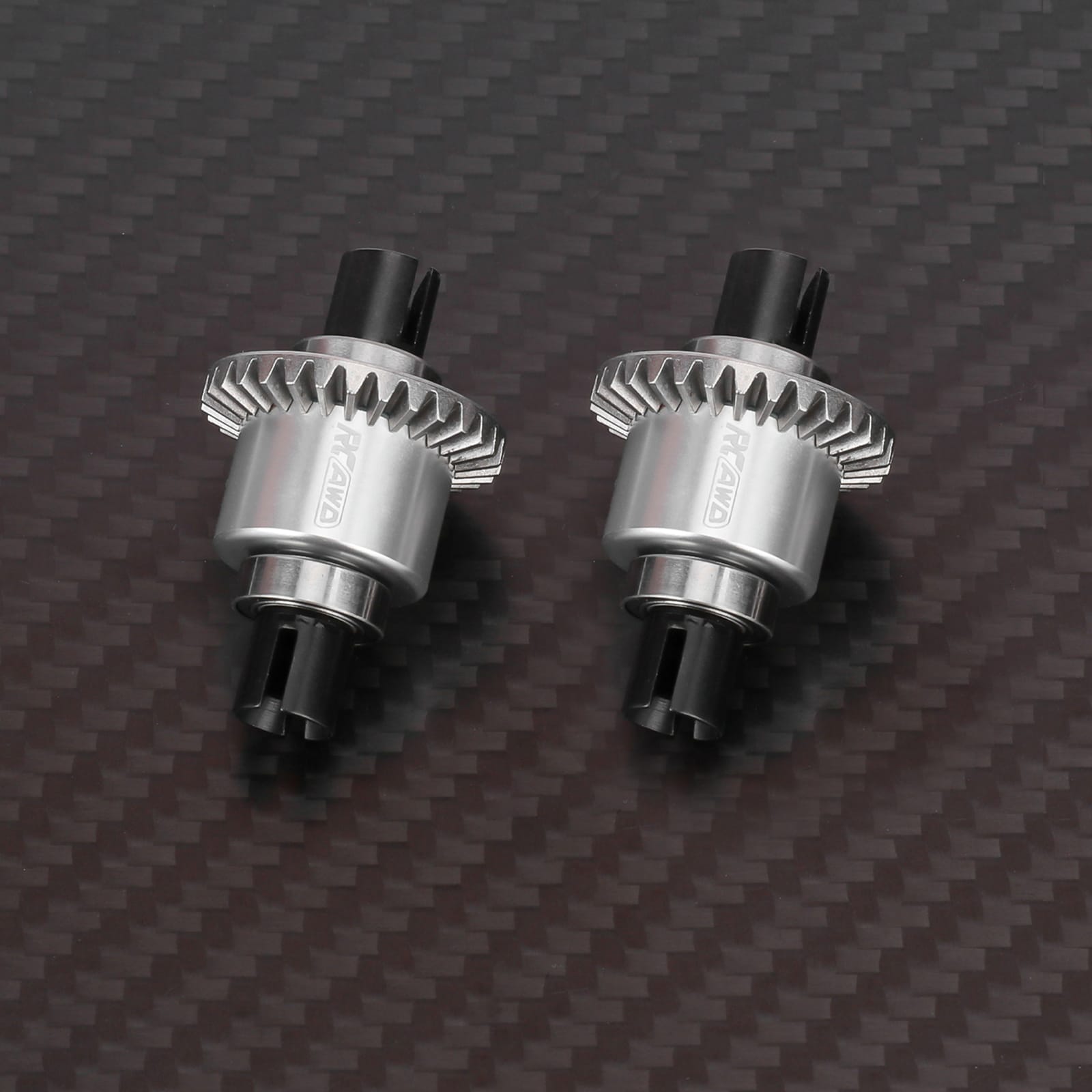 RCAWD Arrma GROM Diff Set RCAWD ARRMA Grom 30T Front Rear Oil Filled Differential Assembly Silver
