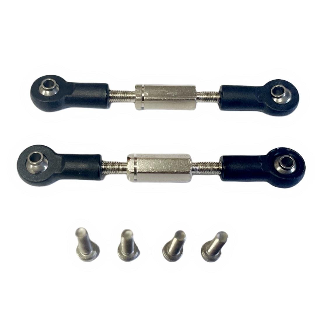 RCAWD Arrma GROM Only Adjustable steering tie rod / Red RCAWD ARRMA TYPHON GROM 10mm Wider Suspension Arms Set with Steering Parts