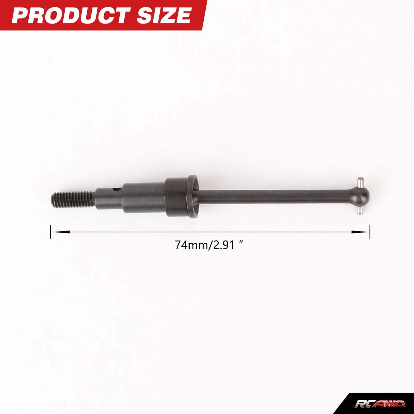 RCAWD Arrma GROM RCAWD 74MM 40CrMo Front Rear CVD Drive Shafts Set for Arrma Mojave Upgrade Parts