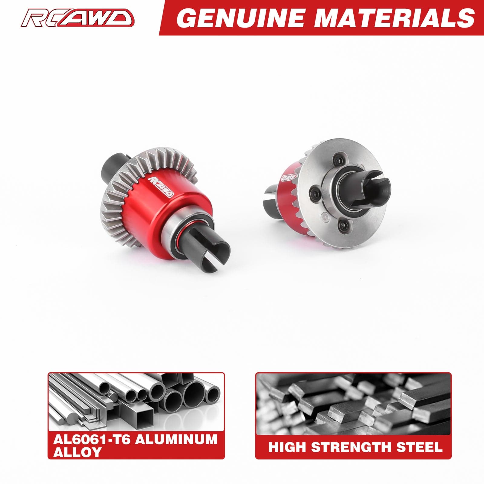 RCAWD Arrma GROM RCAWD ARRMA Grom 30T Front Rear Oil Filled Differential Assembly