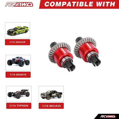 RCAWD Arrma GROM RCAWD ARRMA Grom 30T Front Rear Oil Filled Differential Assembly