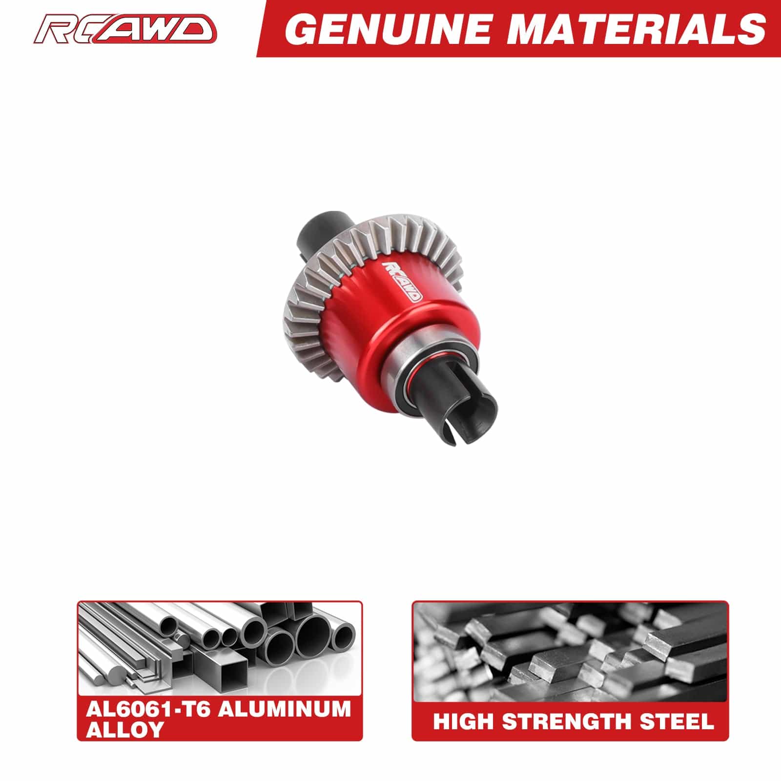 RCAWD Arrma GROM RCAWD ARRMA Grom 30T Front Rear Oil Filled Differential Assembly With 12T Input Gear