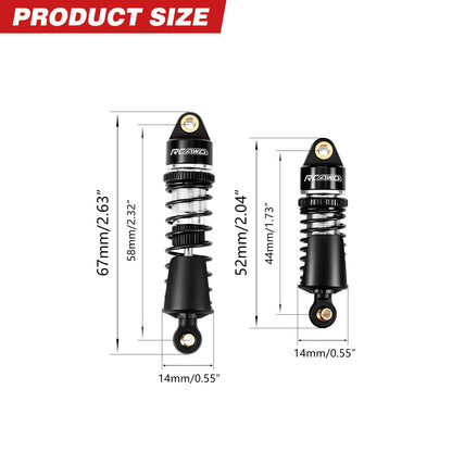 RCAWD Arrma GROM RCAWD ARRMA GROM 58MM Front Rear Shocks Absorber