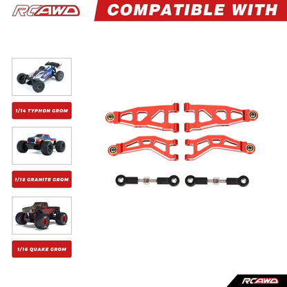 RCAWD Arrma GROM RCAWD ARRMA GROM Front Suspension Arms Set