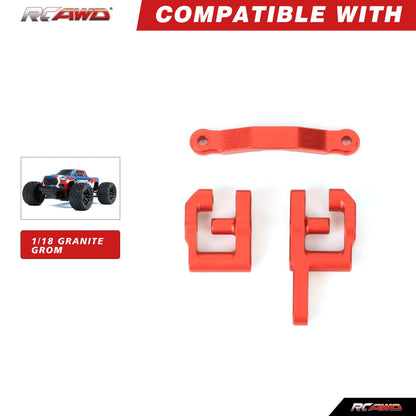 RCAWD Arrma GROM RCAWD Arrma Grom Losi 1/12 Steering Set Servo Mount Radio Deck for Standalone ESC Front Rear Suspension Pins