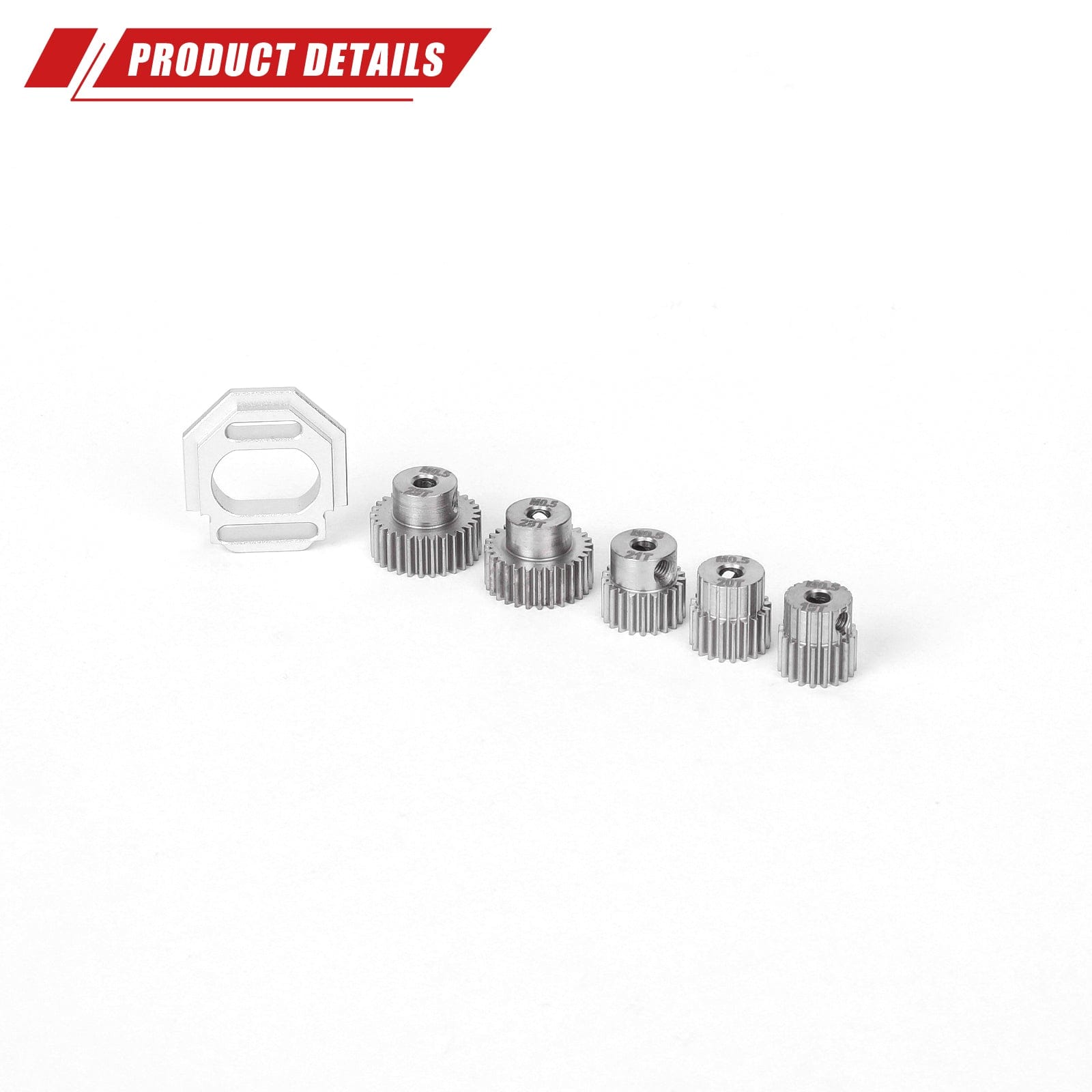 RCAWD Arrma GROM RCAWD ARRMA GROM Motor Mount Set with M0.5 3.2 Bore 16T 17T 18T 19T 20T Pinion Gears