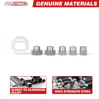 RCAWD Arrma GROM RCAWD ARRMA GROM Motor Mount Set with M0.5 3.2 Bore 16T 17T 18T 19T 20T Pinion Gears