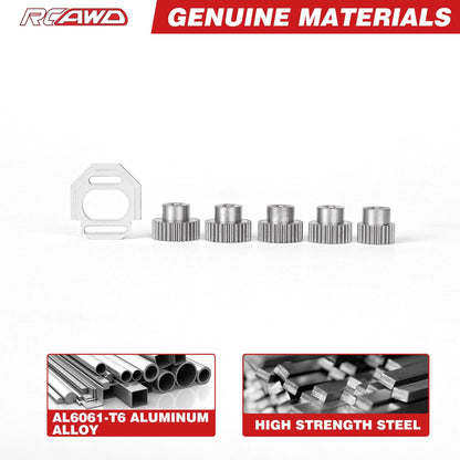 RCAWD Arrma GROM RCAWD ARRMA GROM Motor Mount Set with M0.5 3.2 Bore 22T 26T 27T 28T 29T Pinion Gears