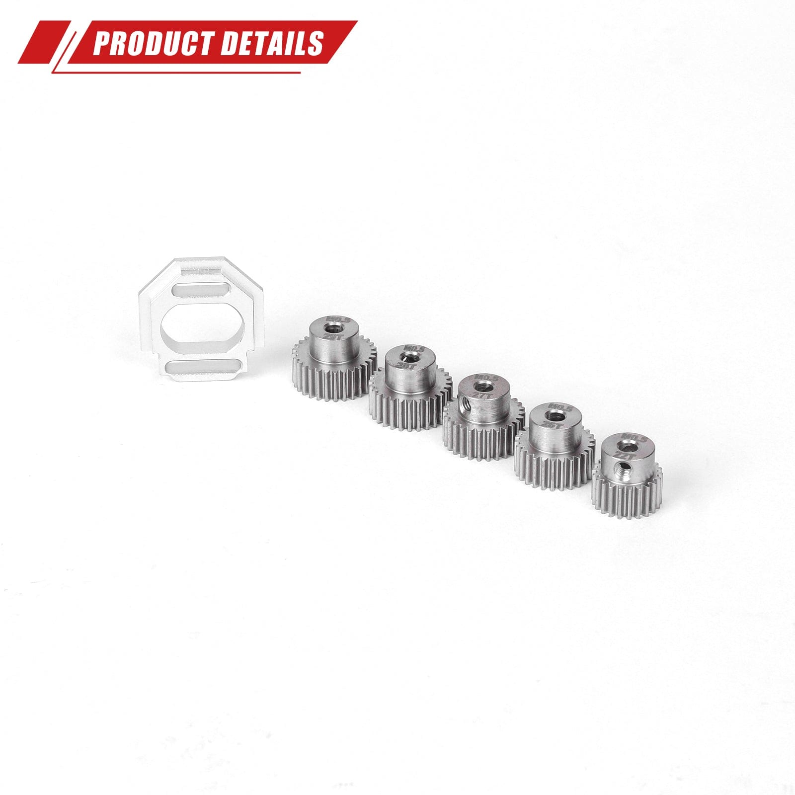 RCAWD Arrma GROM RCAWD ARRMA GROM Motor Mount Set with M0.5 3.2 Bore 22T 26T 27T 28T 29T Pinion Gears