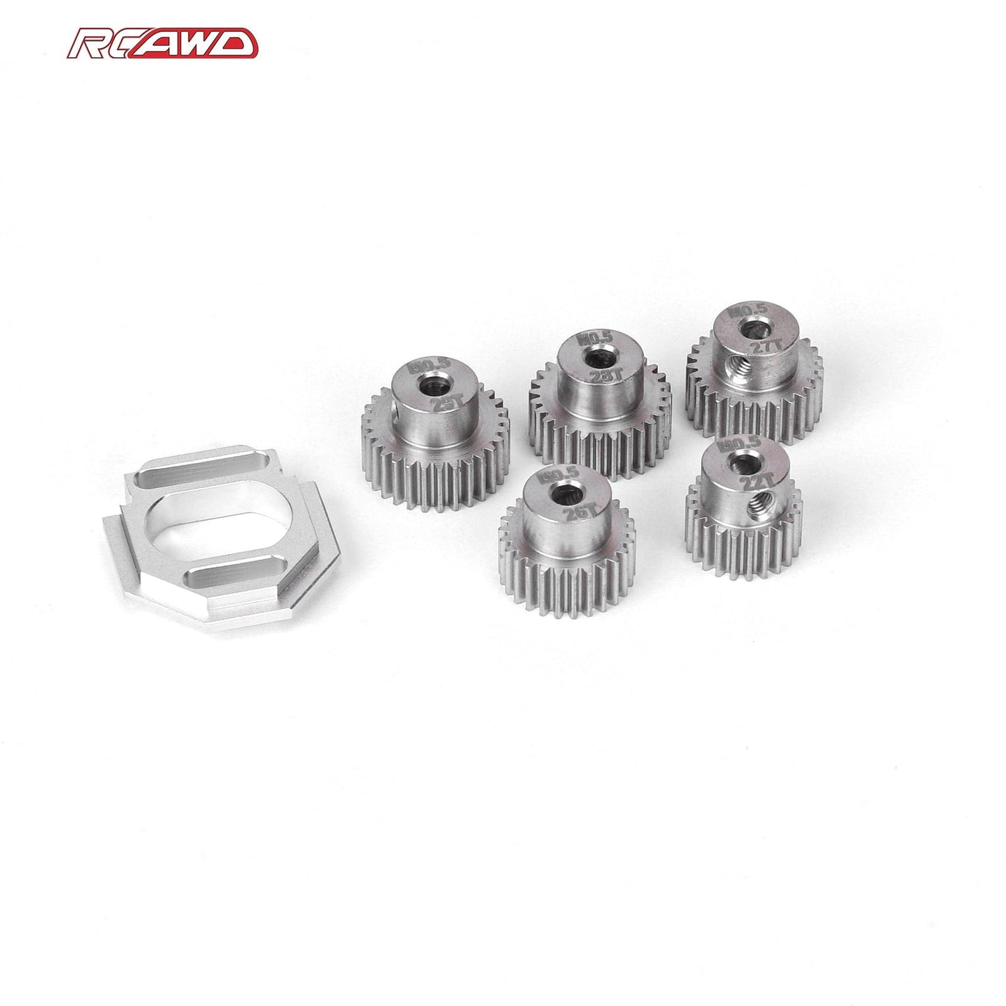 RCAWD Arrma GROM RCAWD ARRMA GROM Motor Mount Set with M0.5 3.2 Bore 22T 26T 27T 28T 29T Pinion Gears