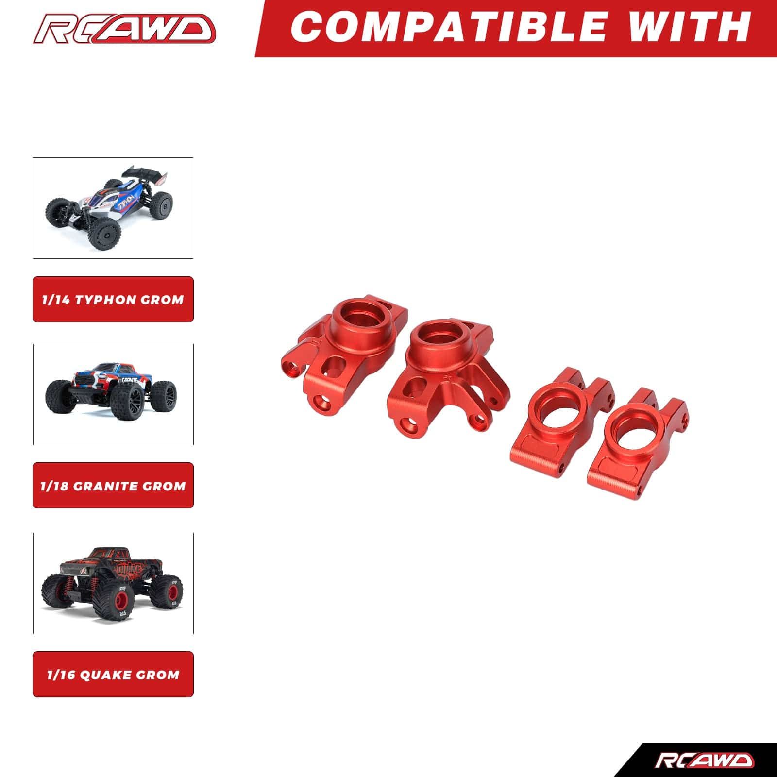 RCAWD Arrma GROM RCAWD ARRMA GROM Steering Cup Set