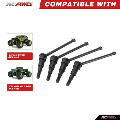 RCAWD Arrma GROM RCAWD ARRMA TYPHON GRANITE QUAKE GROM 83MM CVD Driveshaft Set