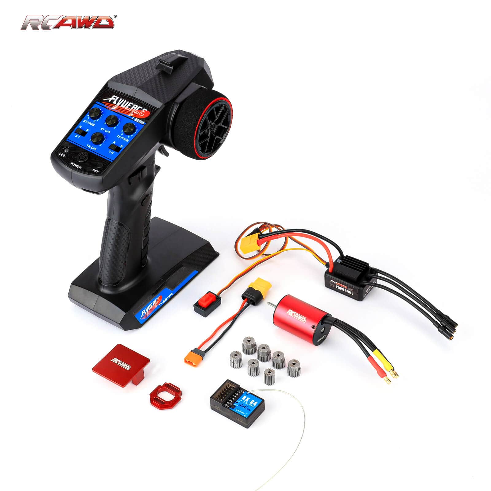 RCAWD Arrma GROM RCAWD Multi Channel RC Transmitter and Waterproof Receiver Set with Brushless Motor