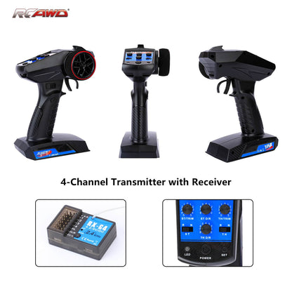 RCAWD Arrma GROM RCAWD Multi Channel RC Transmitter and Waterproof Receiver Set with Brushless Motor