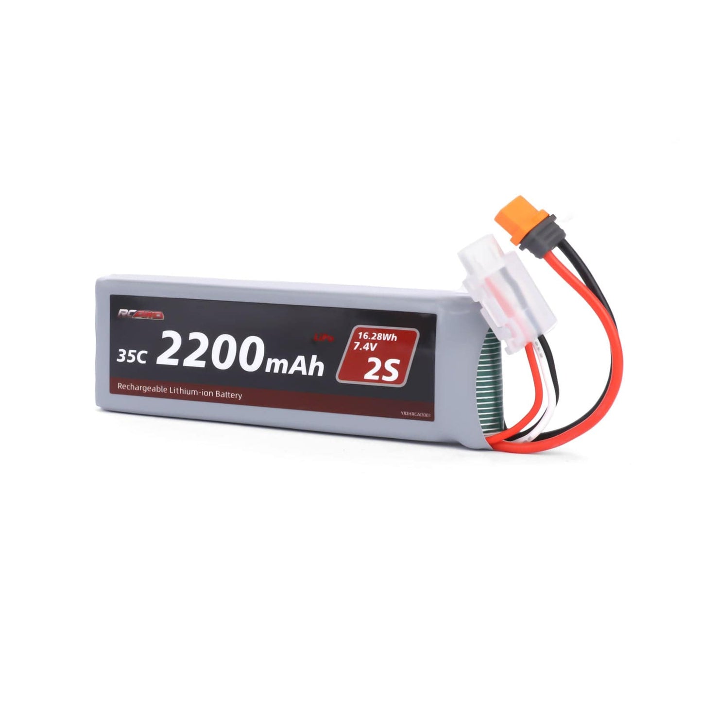 RCAWD Arrma GROM Upgrade Parts 7.4V 2200MAH 16.28Wh 35C 2S RCAWD Arrma Grom 2S 7.4V 2200mAh Battery Set With IC2 Plug