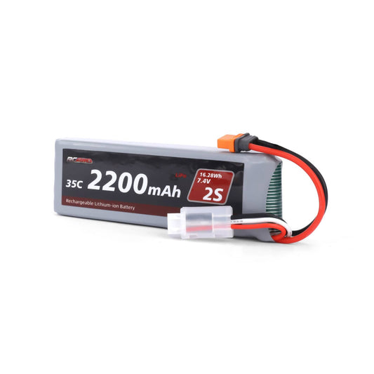 RCAWD Arrma GROM Upgrade Parts 7.4V 2200MAH 16.28Wh 35C 2S RCAWD Arrma Grom 2S 7.4V 2200mAh Battery Set With IC2 Plug