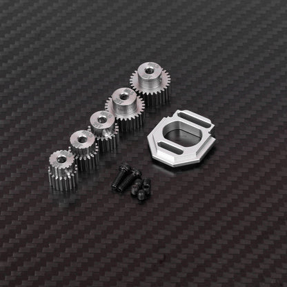RCAWD Arrma GROM with Motor Gears RCAWD ARRMA GROM Motor Mount Set with M0.5 3.2 Bore 16T 17T 18T 19T 20T Pinion Gears