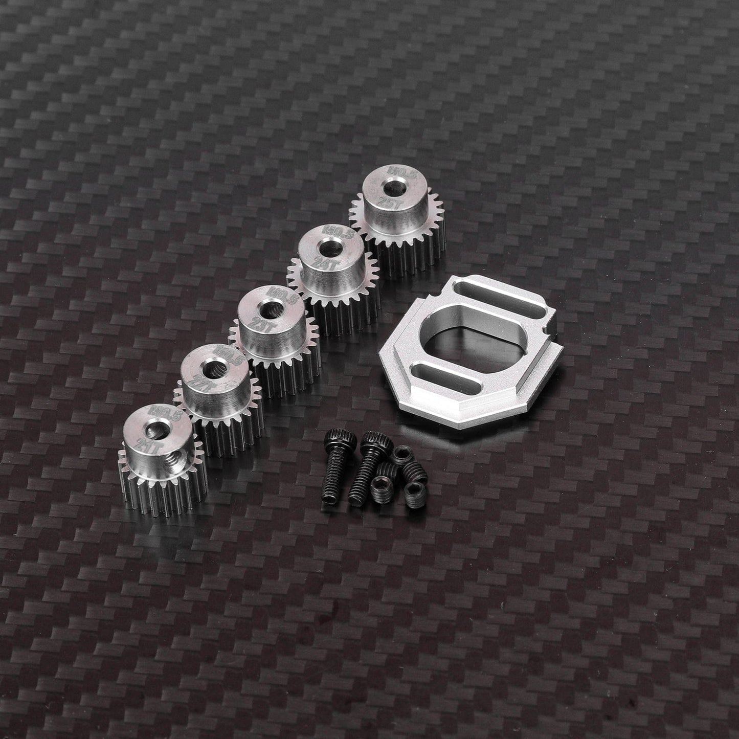 RCAWD Arrma GROM with Motor Gears RCAWD ARRMA GROM Motor Mount Set with M0.5 3.2 Bore 21T 22T 23T 24T 25T Pinion Gears