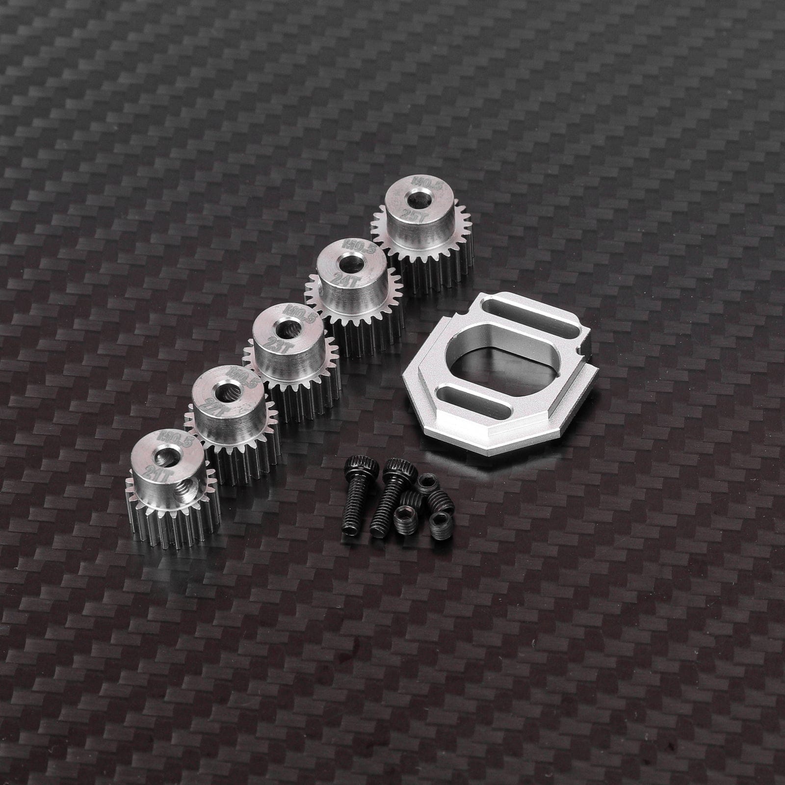 RCAWD Arrma GROM with Motor Gears RCAWD ARRMA GROM Motor Mount Set with M0.5 3.2 Bore 21T 22T 23T 24T 25T Pinion Gears