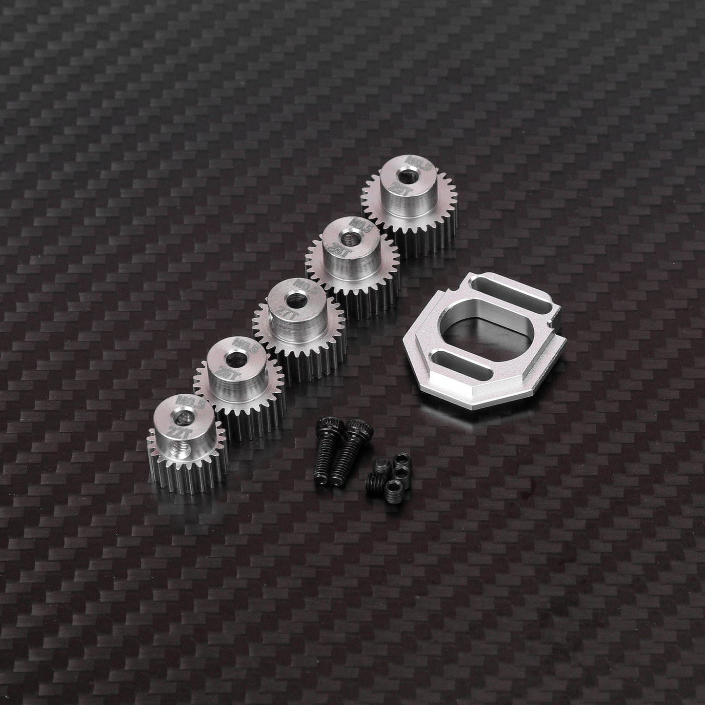 RCAWD Arrma GROM with Motor Gears RCAWD ARRMA GROM Motor Mount Set with M0.5 3.2 Bore 22T 26T 27T 28T 29T Pinion Gears