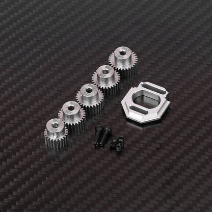 RCAWD Arrma GROM with Motor Gears RCAWD ARRMA GROM Motor Mount Set with M0.5 3.2 Bore 22T 26T 27T 28T 29T Pinion Gears