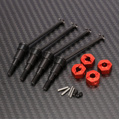 RCAWD Arrma GROM Without Outdrive Cups RCAWD ARRMA TYPHON GRANITE QUAKE GROM 83MM CVD Driveshaft Set