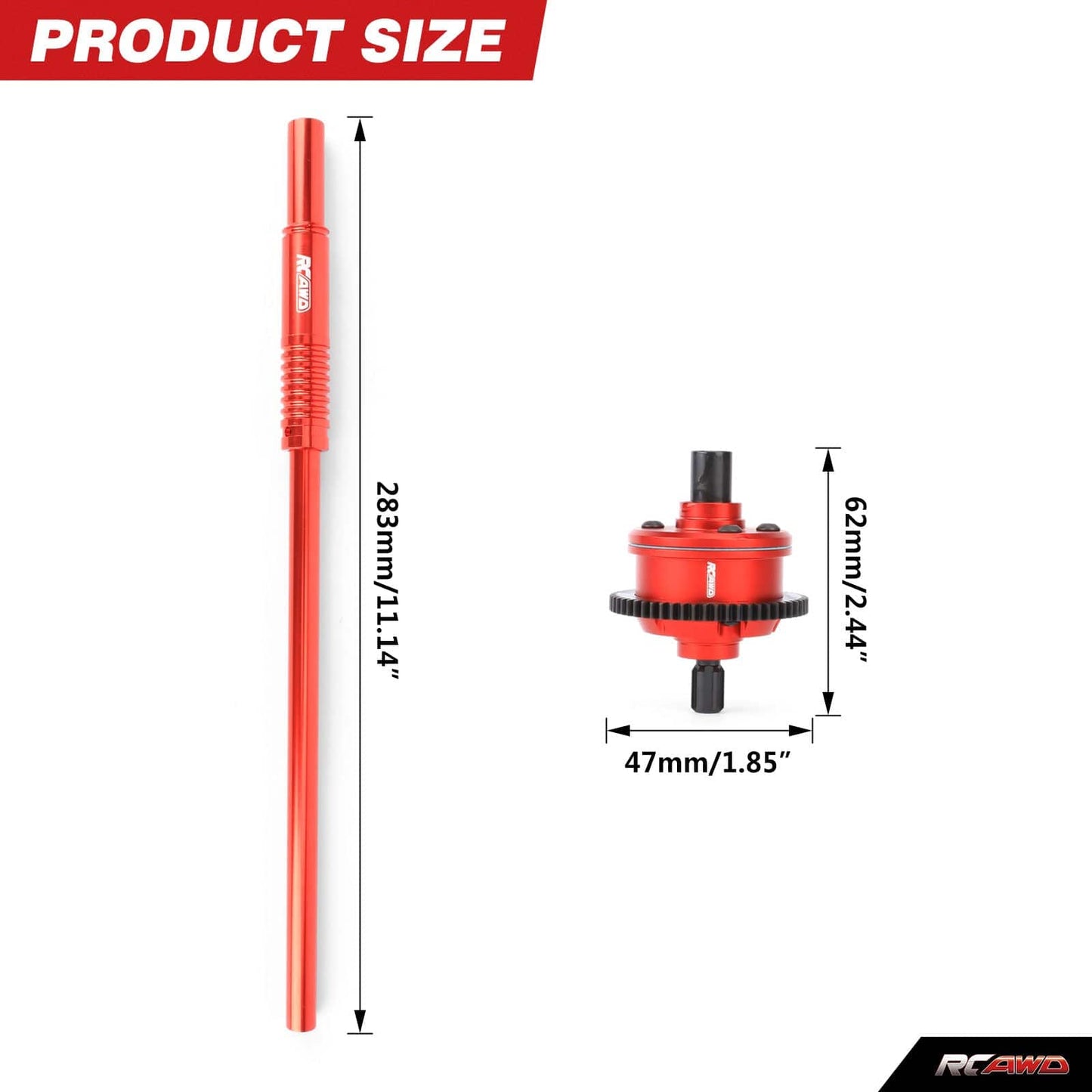 RCAWD ARRMA MOJAVE 4S RCAWD ARRMA MOJAVE 4S Center Differential Assembly Set With 205MM Center DriveShaft