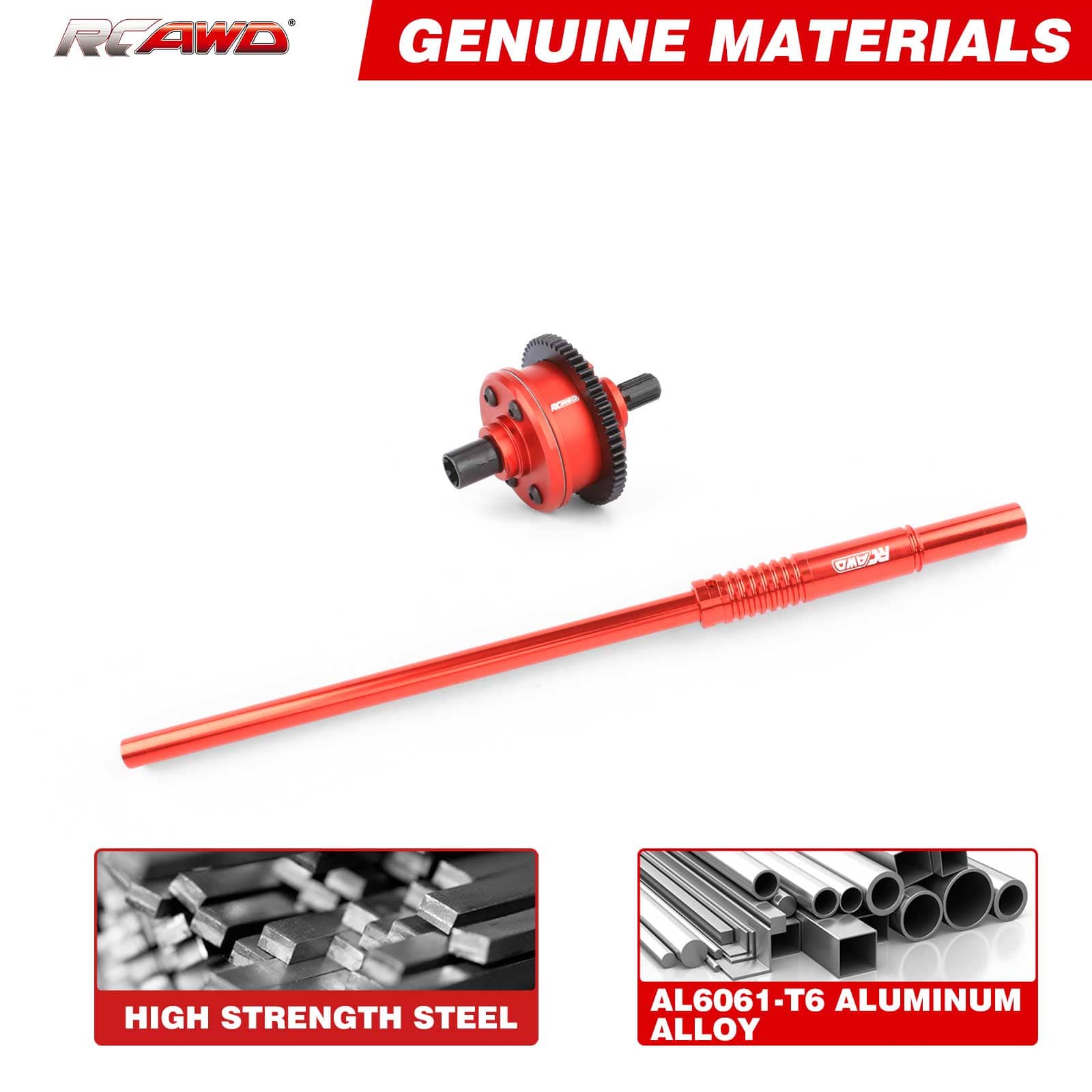 RCAWD ARRMA MOJAVE 4S RCAWD ARRMA MOJAVE 4S Center Differential Assembly Set With 205MM Center DriveShaft