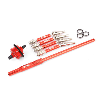 RCAWD ARRMA MOJAVE 4S Red RCAWD ARRMA MOJAVE 4S Steel Center Differential Assembly Set With 125MM CVD DriveShaft