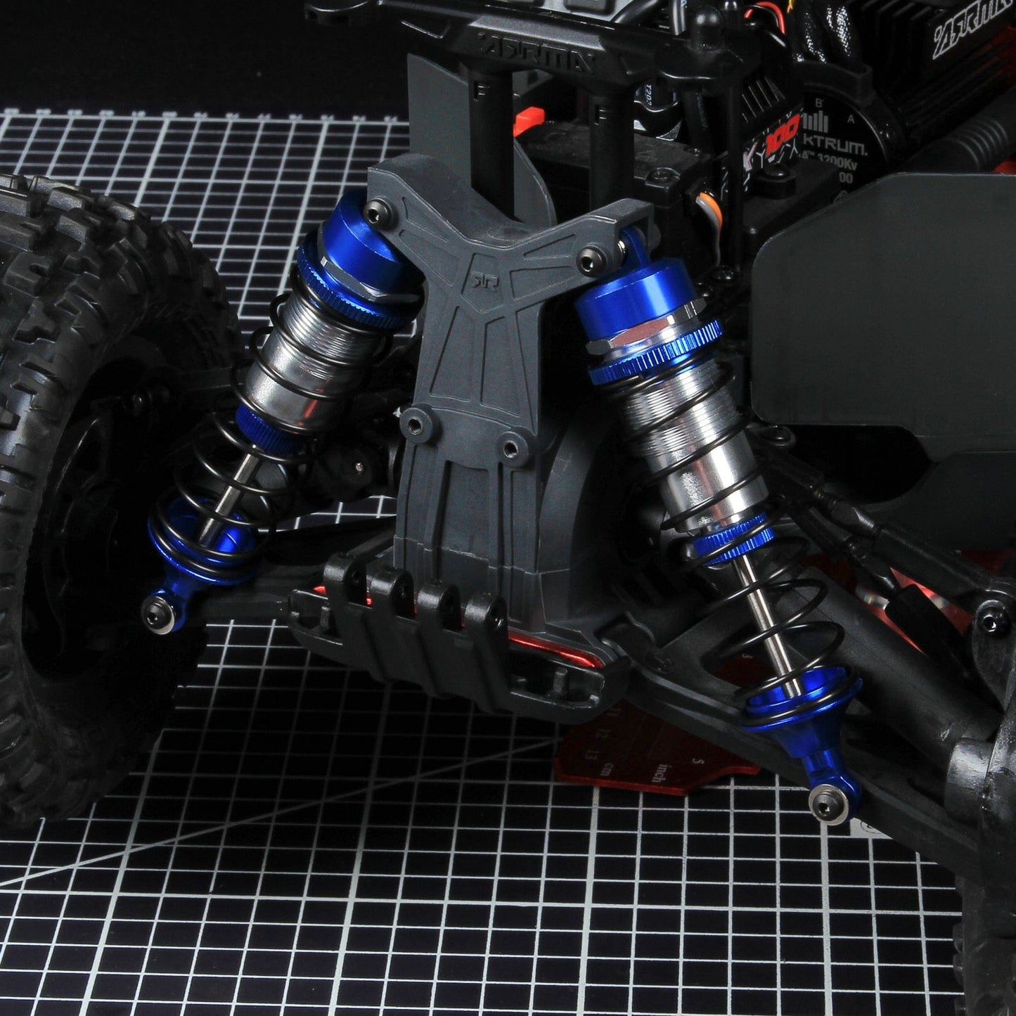 RCAWD Arrma upgrade Big Bore metal Shocks for Senton Granite BigRock Typhon 3S BLX Mega 4pcs - RCAWD