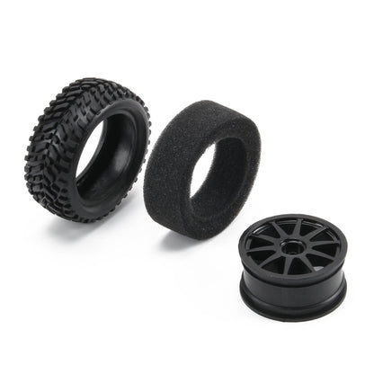 RCAWD Axial 1/18 Yeti Jr 75*31mm Wheel Rim & Rubber Tire - RCAWD