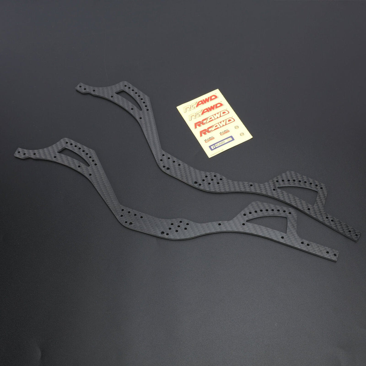 RCAWD SCX10 Pro LCG Graphite Carbon Chassis Rail