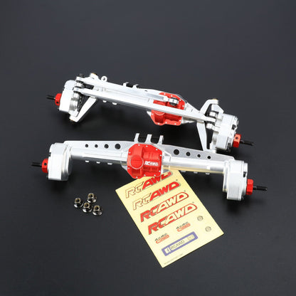 RCAWD AXIAL SCX10 Full Set / Silver RCAWD AXIAL SCX10 Ⅲ Front Rear Portal Axle Assembly