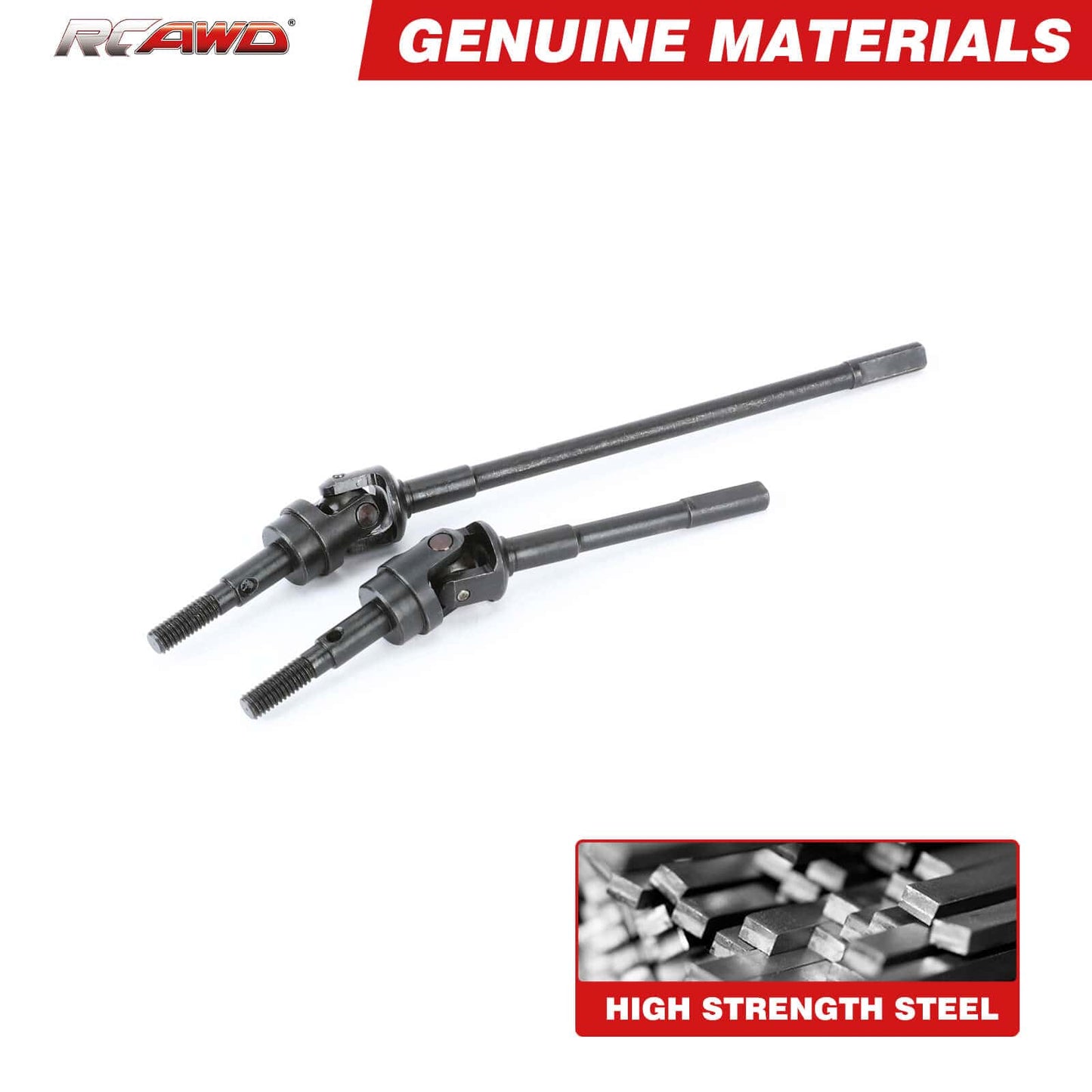 RCAWD AXIAL SCX10 PRO RCAWD SCX10 PRO 130MM 85MM Steel Front Drive Shaft Universal Axle Set