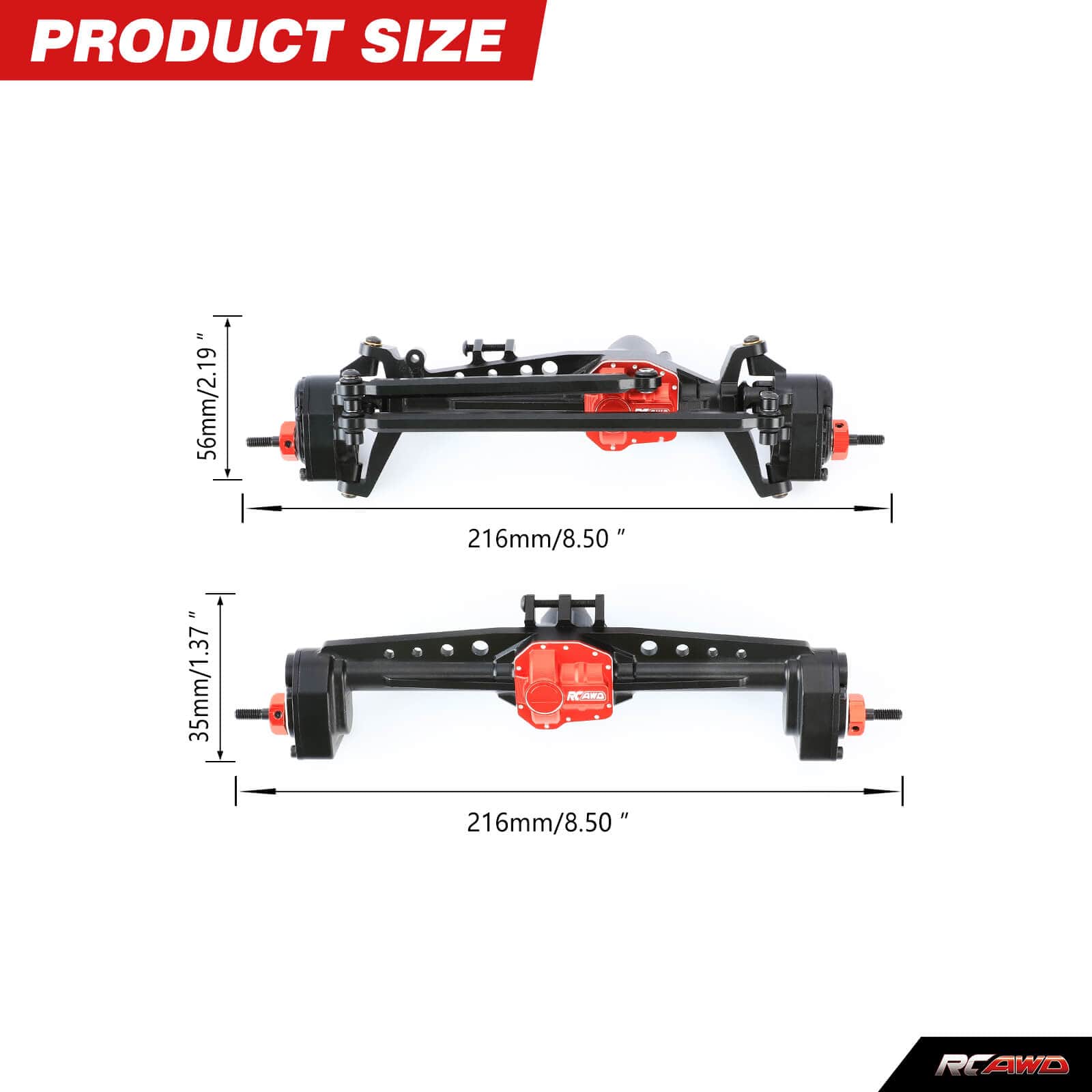 RCAWD AXIAL SCX10 RCAWD AXIAL SCX10 Ⅲ Front Rear Portal Axle Assembly