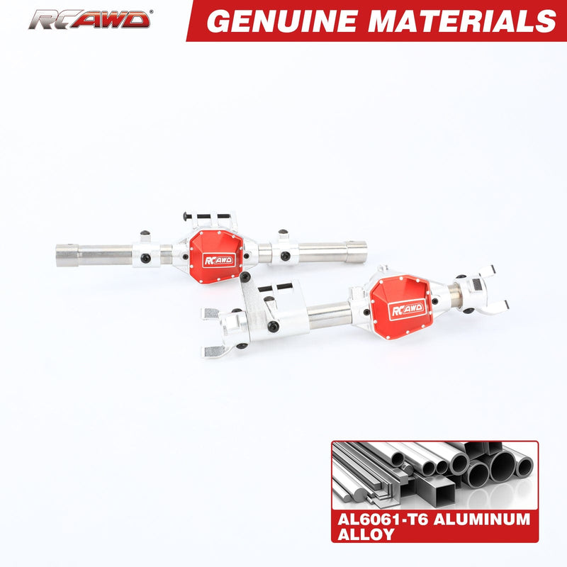 RCAWD AXIAL SCX10 RCAWD Axial Upgrades Stainless Steel & Aluminum Front Rear Portal Housing for Scx10 Pro RC Truck