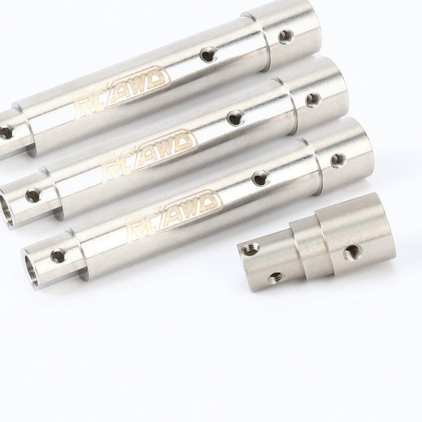 RCAWD AXIAL SCX10 Stainless RCAWD SCX10 Brass Front Rear Axle Tube Set For Axial 1/10 SCX10 PRO Upgrade Parts