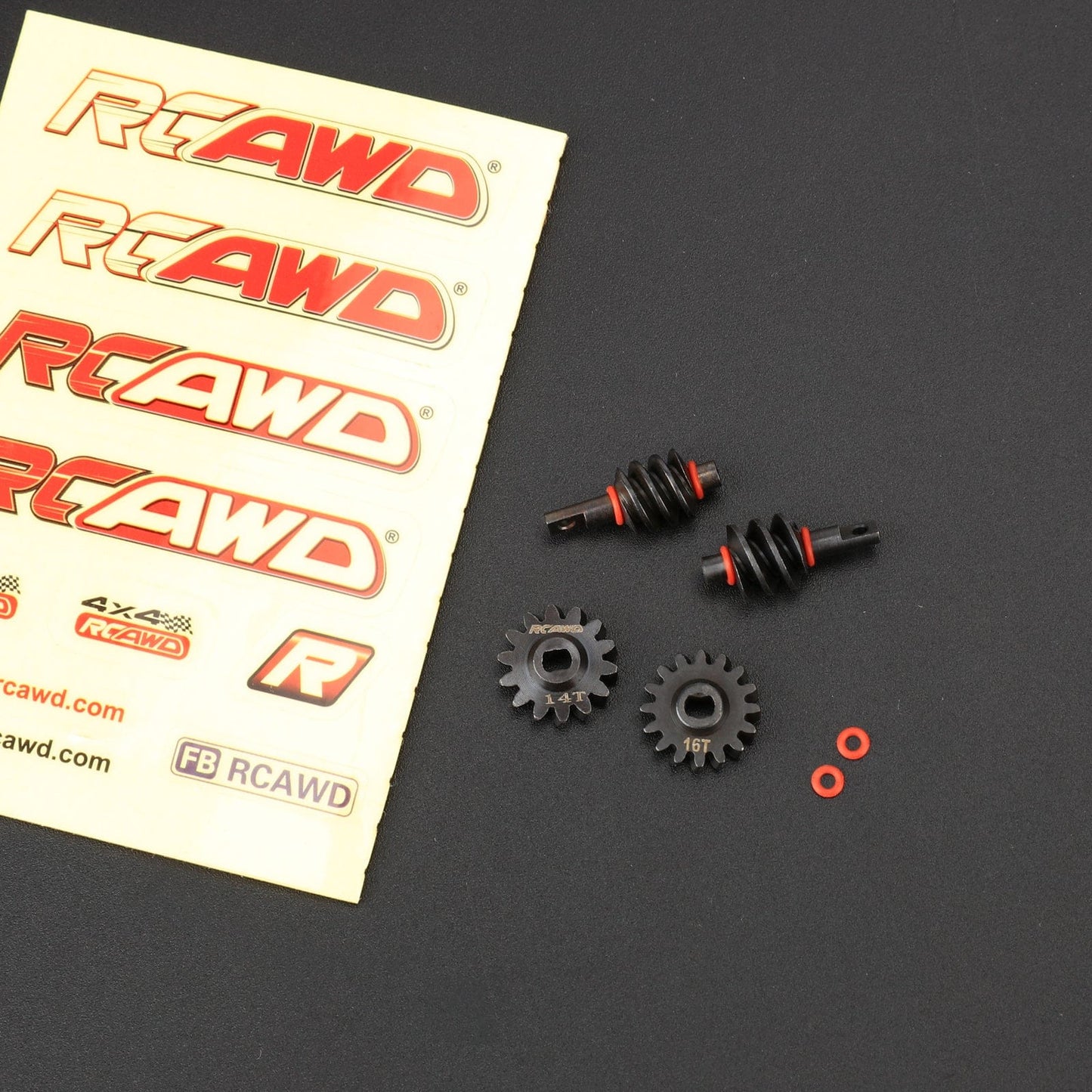 RCAWD AXIAL SCX24 14T/16T RCWAD SCX24 Worm Gears Set For Axial 1/24 SCX24 Upgrade Parts