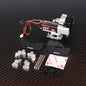 RCAWD AXIAL SCX24 180 32T Motor Set / Silver RCAWD SCX24 180 32T 51T Motor 2 Speed Transmission Metal Gearbox Set