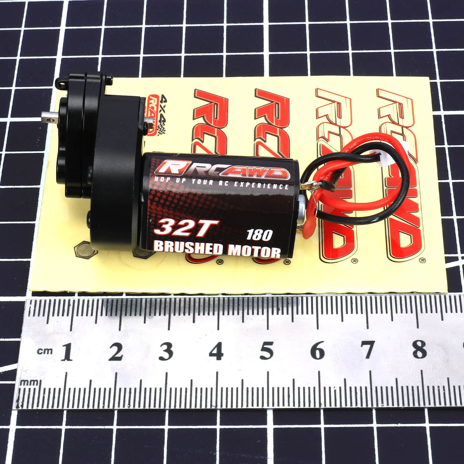 RCAWD Axial SCX24 180 Motor with Transmission & Shock Tower & Cable - RCAWD