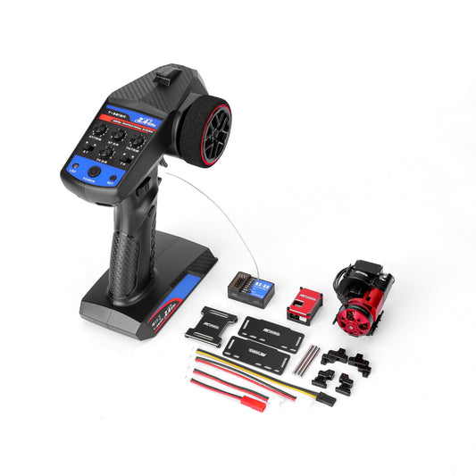 RCAWD AXIAL SCX24 3500KV Motor Set RCAWD SCX24 2 Speed Transmission 30A Brushless ESC 3500KV Motor Set With 4 Channel Transmitter Receiver