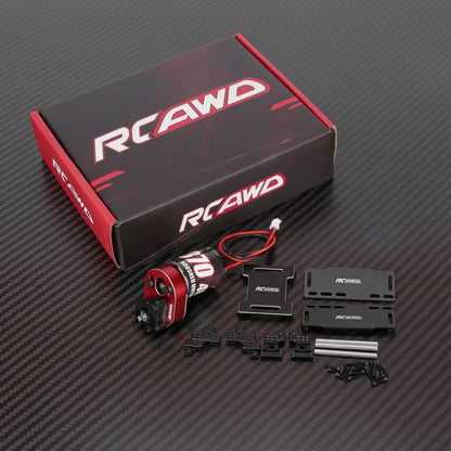 RCAWD AXIAL SCX24 370 46T Brushed Motor Set RCAWD SCX24 Brushed 370 46T Motor with Helical Gear Transmission Set