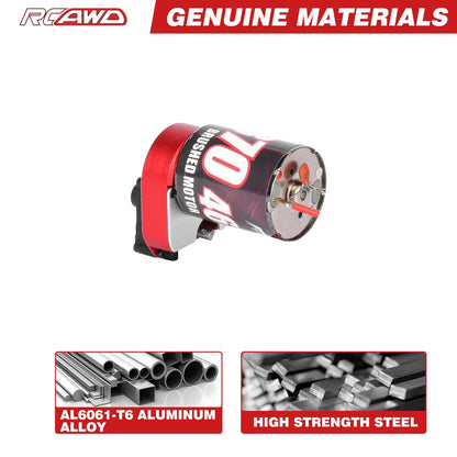 RCAWD AXIAL SCX24 370 46T Brushed Motor Set RCAWD SCX24 Brushed 370 46T Motor with Helical Gear Transmission Set